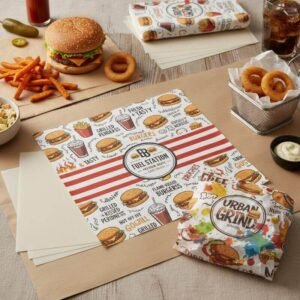 Custom Burger Wrapping Paper